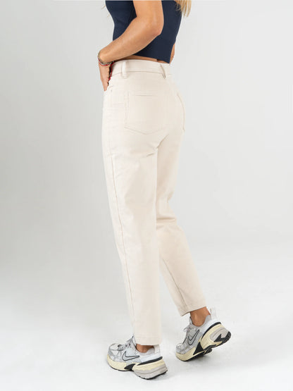 Ref: DCN819 Pantalón slouchy, stretch, en corduroy, tiro alto